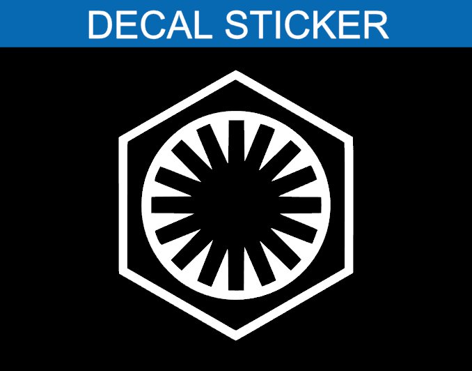 Star Wars First Order Logo Decal Sticker