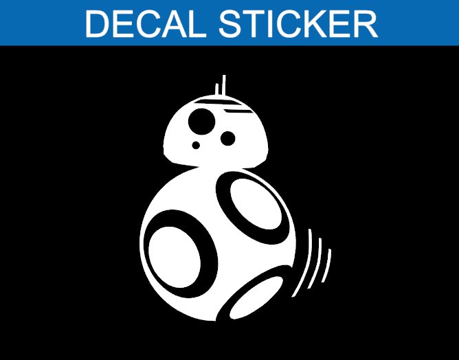 Star Wars BB 8 Droid Decal Sticker