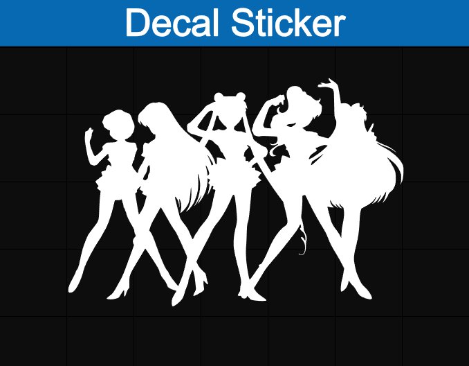 Sailor Moon Team Inner Decal Sticker