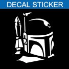 Star Wars Boba Fett Helmet Decal Sticker