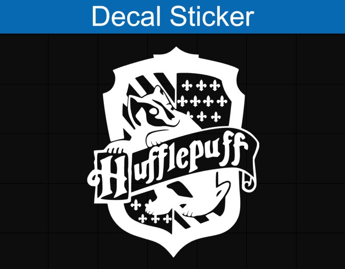 Harry Potter Hufflepuff Logo Decal Sticker 6178