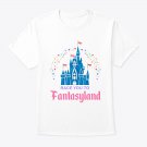 Race You To Fantasyland Pink White Tshirt Plus Size