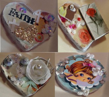 2per pkg Magnet Handmade Layered Thick