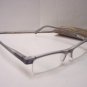 STYLISH READING GLASSES SPRUNG ARM GREY +2.00 D509