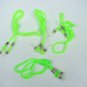 4 FLUORESCENT GREEN NECK CORD LANYARD FOR GLASSES