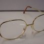 NEW LARGE READING GLASSES GOLD METAL FRAME WITH PINK & BLACK TRIM +3.5 5010