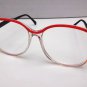 FUNKY RETRO READING GLASSES RED & CLEAR FRAMES +2.25