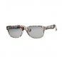 NEW WAYFARER STYLE READING SUNGLASSES RETRO GREY BLACK PINK FRAME A4031 +2.00
