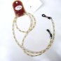 PRETTY SPEC SAFE GLASSES NECKLACE CORD STRING WHITE PEARLY BEADS