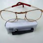 FOLDING READING GLASSES WITH WHITE CLIP CASE +2.75 F2