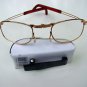 FOLDING READING GLASSES WITH WHITE CLIP CASE +2.75 F2
