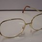 NEW LARGE READING GLASSES GOLD METAL FRAME WITH PINK & BLACK TRIM +2.0 5010