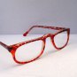 BRAND NEW 4x MODERN READING GLASSES MOTTLED RED FRAMES +1.00