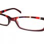 BRAND NEW READING GLASSES FULL RIMMED SPRUNG ARM DARK BROWN STRIPED +3.0 D505