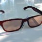 4 PAIRS WAYFARER LOOK TINTED READING GLASSES BROWN +3.0 R4804