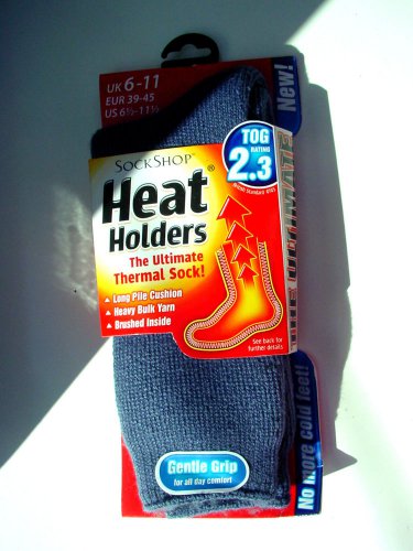 ONE SIZE MENS AIRFORCE BLUE SOCK SHOP HEAT HOLDERS THERMAL SOCKS TOG RATING 2.3