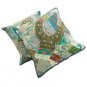 4 x FASHIONABLE LEOPARD PATTERN CUSHION COVERS MUSHROOM COLOUR BACKGROUND