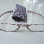 NEW WILD CAT PATTERN READING GLASSES & POUCH +2.5 D519