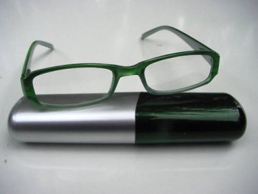 SMART SPRUNG ARM GREEN READING GLASSES & CASE+ 1.5 D515