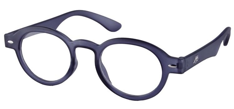 NEW ROUND FRAME RETRO LOOK READING GLASSES FROSTED MATT BLACK SPECS MR92B +1.00