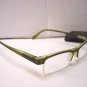 STYLISH READING GLASSES SPRUNG ARM DK GREEN +1.0 D509