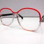 FUNKY RETRO READING GLASSES RED & CLEAR FRAMES +2.75 DEMI