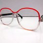 FUNKY RETRO READING GLASSES RED & CLEAR FRAMES +2.25 DEMI