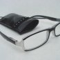 READING GLASSES SPRUNG ARM DIAMANTE STUDDED BLACK +1.0