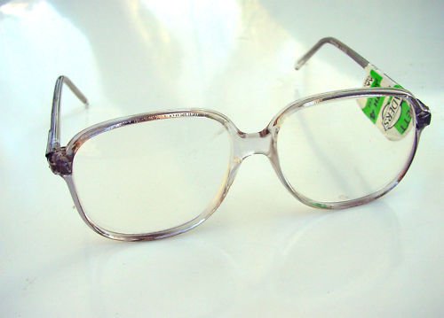 LARGE SMOKEY GREY SQUARE READING GLASSES +1.5