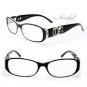 NEW FASHION READING GLASSES & MATCHING POUCH YELLOW BLUE FLORAL DESIGN +2.75