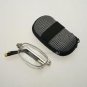 BLACK WHITE READING GLASSES WITH NECK CORD & CASE +1.5 D523