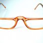 NEW MODERN READING GLASSES LIGHT CLEAR BROWN FRAMES + 1.75