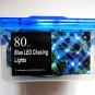 NEW 80 BLUE LED 8 FUNCTION CHRISTMAS LIGHTS & TRANSFORMER INDOOR OR OUTDOOR