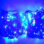 NEW 80 BLUE LED 8 FUNCTION CHRISTMAS LIGHTS & TRANSFORMER INDOOR OR OUTDOOR