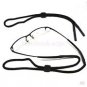 TWO UNISEX SPEC SAFE GLASSES NECK CORDS LANYARDS BOOTLACE BLACK