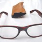 WAYFARER READING GLASSES DK TORTOISESHELL & POUCH +3.0