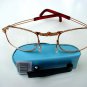 FOLDING READING GLASSES WITH BLUE CLIP CASE +1.5 F2