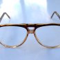 LARGE TWO TONE BROWN AVIATOR STYLE READING GLASSES +2.0