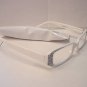 STYLISH READING GLASSES DESIGNER WHITE BLACK +2.5 D503