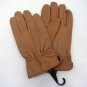 1 PAIR LADIES QUALITY REAL LEATHER GLOVES FUDGE BROWN SIZE M/L