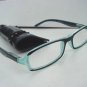READING GLASSES SPRUNG ARM DIAMANTE STUDDED BLUE +1.0