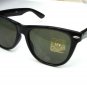 WAYFARER STYLE BLACK SUNGLASSES UV PROTECTION VINTAGE CHIC UNISEX