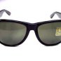 WAYFARER STYLE BLACK SUNGLASSES UV PROTECTION VINTAGE CHIC UNISEX
