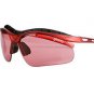 BRAND NEW RED SPORTZVISORS POLYCARBONATE SHATTERPROOF WRAP AROUND SPORTS GLASSES