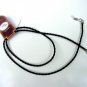 TWO UNISEX SPEC SAFE GLASSES NECK CORDS LANYARDS LEATHER LOOK PLAITED BLACK