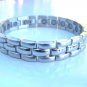 NEW MAGNETIC THERAPY BRUSHED & POLISHED STAINLESS STEEL HEALING BRACELET UNISEX