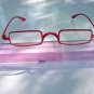 SUPERLIGHT SLIM PINK READING GLASSES + CASE +3.0 D527