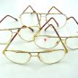 4 x QUALITY AVIATOR STYLE SPRUNG ARM READING GLASSES GOLD FRAME +3.0 premier M