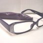READING GLASSES DESIGNER PURPLE SILVER +3.0 D503