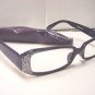 READING GLASSES DESIGNER PURPLE SILVER +3.0 D503